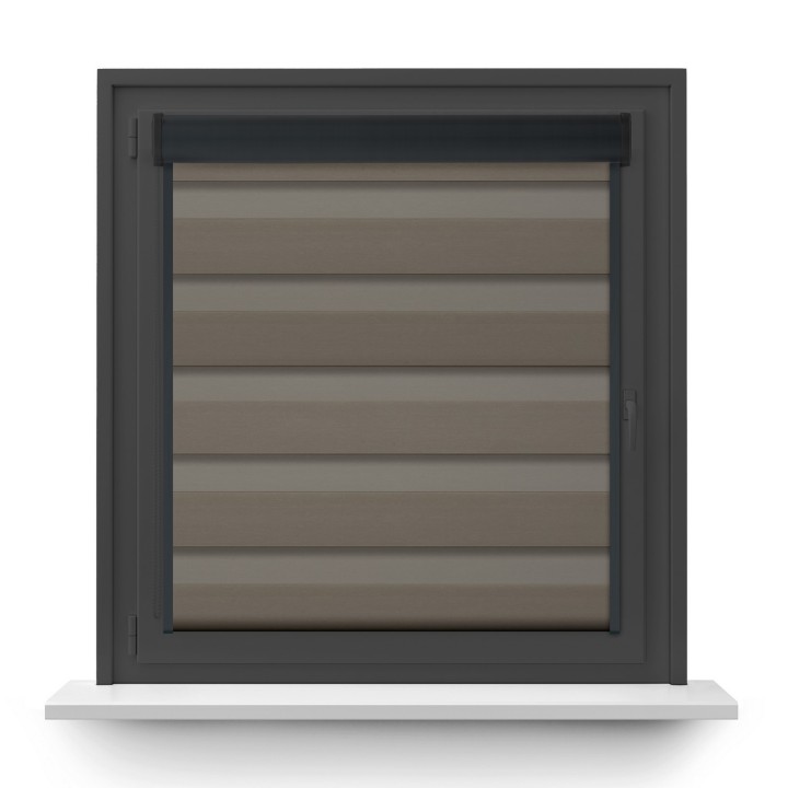 Roleta w kasecie PCV Dzień Noc Przyciemniająca Dolores z prowadnicą Dolores 07