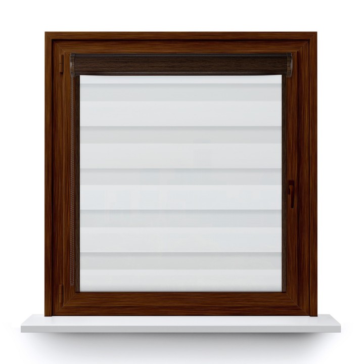 Roleta w kasecie PCV Dzień Noc Przyciemniająca Dolores z prowadnicą Dolores 01