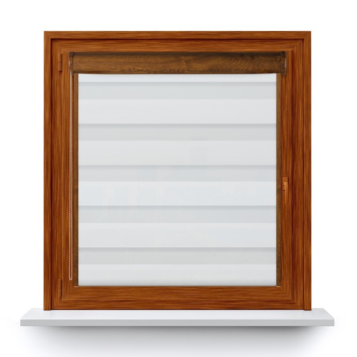 Roleta w kasecie PCV Dzień Noc Przyciemniająca Dolores z prowadnicą Dolores 01