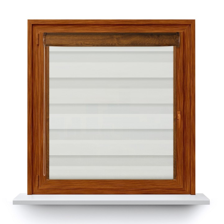 Roleta w kasecie PCV Dzień Noc Przyciemniająca Dolores z prowadnicą Dolores 02