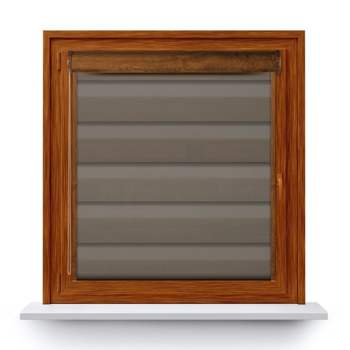 Roleta w kasecie PCV Dzień Noc Przyciemniająca Dolores z prowadnicą Dolores 07