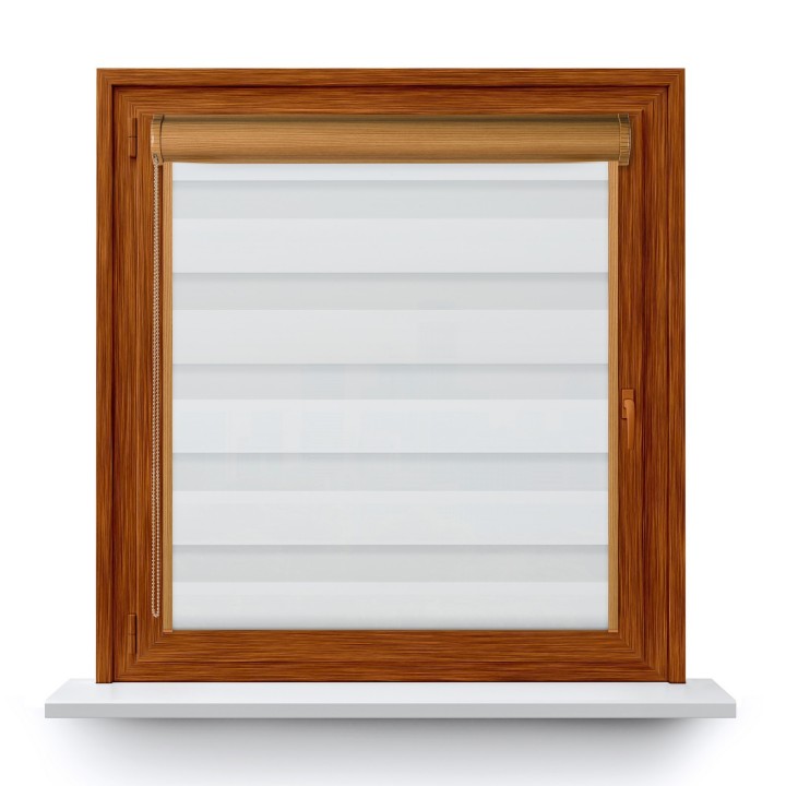 Roleta w kasecie PCV Dzień Noc Przyciemniająca Dolores z prowadnicą Dolores 01