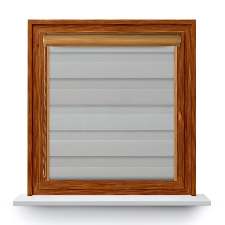 Roleta w kasecie PCV Dzień Noc Przyciemniająca Dolores z prowadnicą Dolores 03