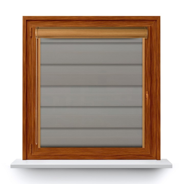 Roleta w kasecie PCV Dzień Noc Przyciemniająca Dolores z prowadnicą Dolores 04