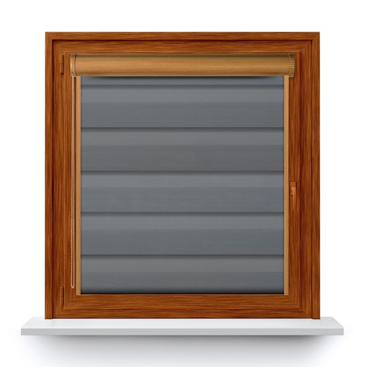 Roleta w kasecie PCV Dzień Noc Przyciemniająca Dolores z prowadnicą Dolores 05