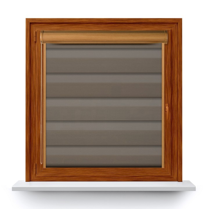 Roleta w kasecie PCV Dzień Noc Przyciemniająca Dolores z prowadnicą Dolores 07