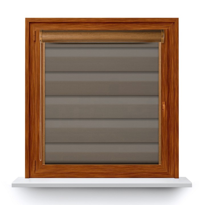 Roleta w kasecie PCV Dzień Noc Przyciemniająca Dolores z prowadnicą Dolores 07