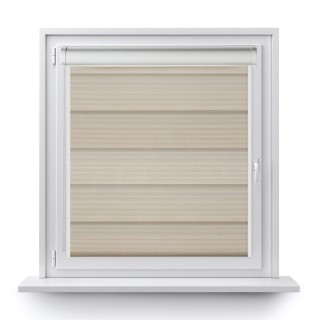Roleta w kasecie PCV Dzień Noc Przyciemniająca Essential z prowadnicą Beżowa 1703
