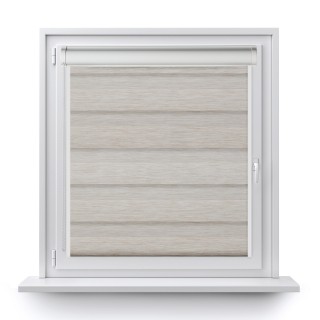 Roleta w kasecie PCV Dzień Noc Przyciemniająca Forest z prowadnicą Beżowa 9208