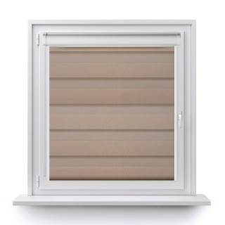 Roleta w kasecie PCV Dzień Noc Przyciemniająca Glossy Elegance z prowadnicą Miedziana 15398