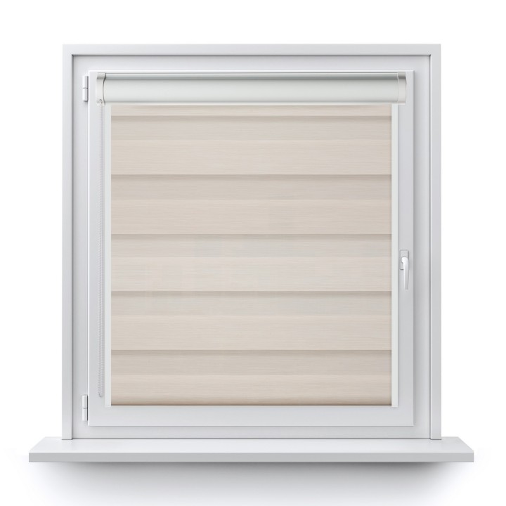 Roleta w kasecie PCV Dzień Noc Przyciemniająca Olivia z prowadnicą Olivia 03