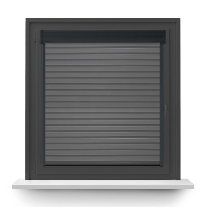 Roleta w kasecie PCV Dzień Noc Przyciemniająca Modern z prowadnicą Szara 1804