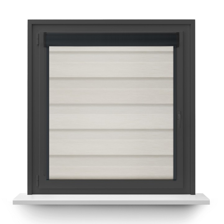 Roleta w kasecie PCV Dzień Noc Przyciemniająca Olivia z prowadnicą Olivia 02