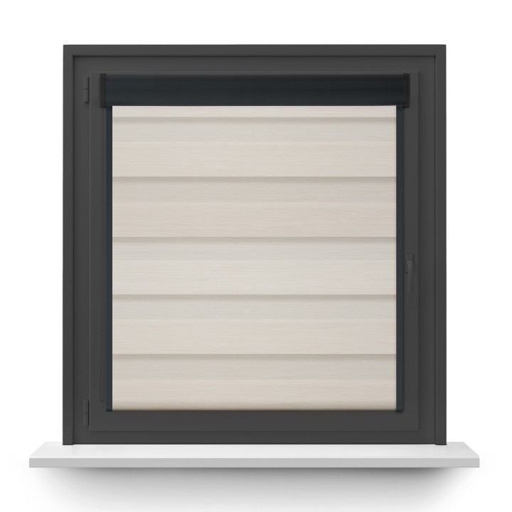 Roleta w kasecie PCV Dzień Noc Przyciemniająca Olivia z prowadnicą Olivia 03