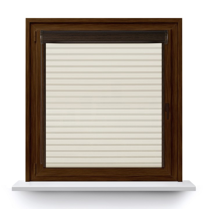 Roleta w kasecie PCV Dzień Noc Przyciemniająca Modern z prowadnicą Kremowa 1802