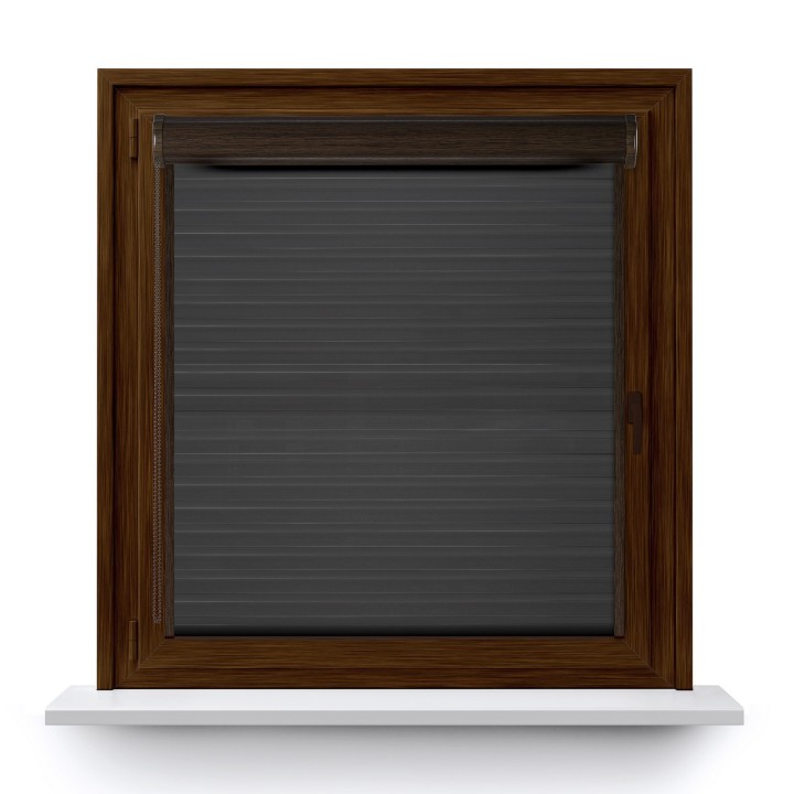 Roleta w kasecie PCV Dzień Noc Przyciemniająca Modern z prowadnicą Ciemnoszara 1805