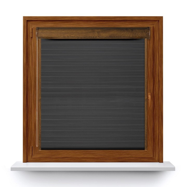 Roleta w kasecie PCV Dzień Noc Przyciemniająca Modern z prowadnicą Ciemnoszara 1805