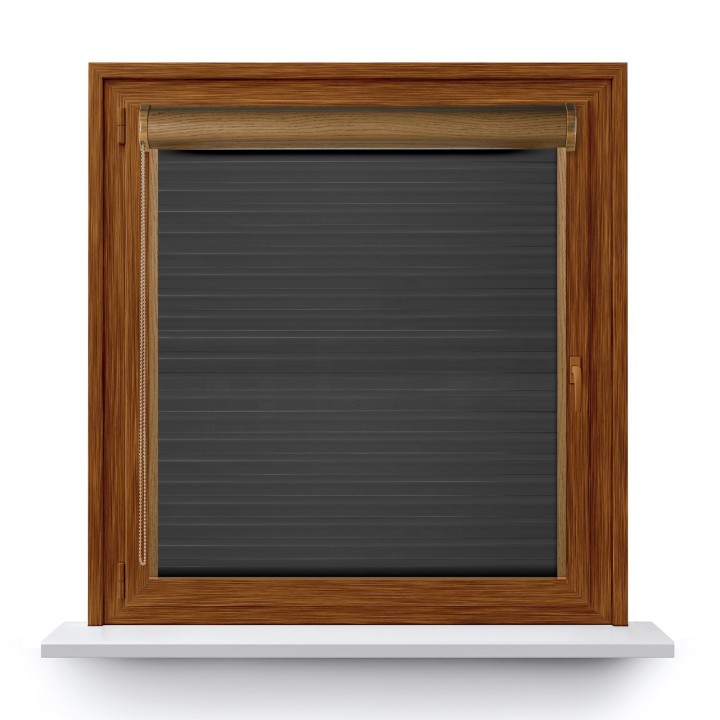 Roleta w kasecie PCV Dzień Noc Przyciemniająca Modern z prowadnicą Ciemnoszara 1805