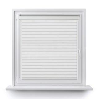 Roleta w kasecie PCV Dzień Noc Przyciemniająca Modern z prowadnicą Biała 1801