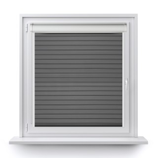 Roleta w kasecie PCV Dzień Noc Przyciemniająca Modern z prowadnicą Szara 1804