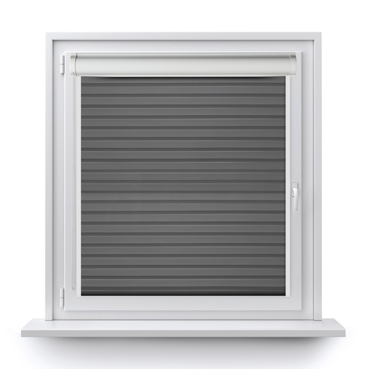 Roleta w kasecie PCV Dzień Noc Przyciemniająca Modern z prowadnicą Szara 1804