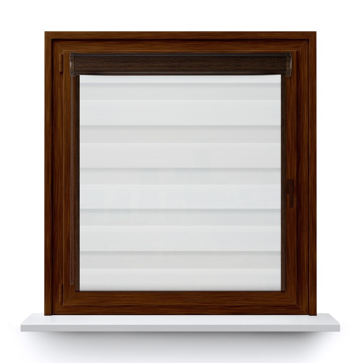 Roleta w kasecie PCV Dzień Noc Przyciemniająca Olivia z prowadnicą Olivia 01