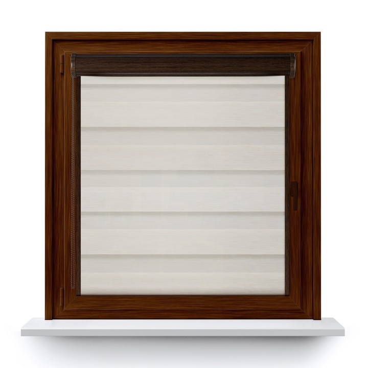 Roleta w kasecie PCV Dzień Noc Przyciemniająca Olivia z prowadnicą Olivia 02