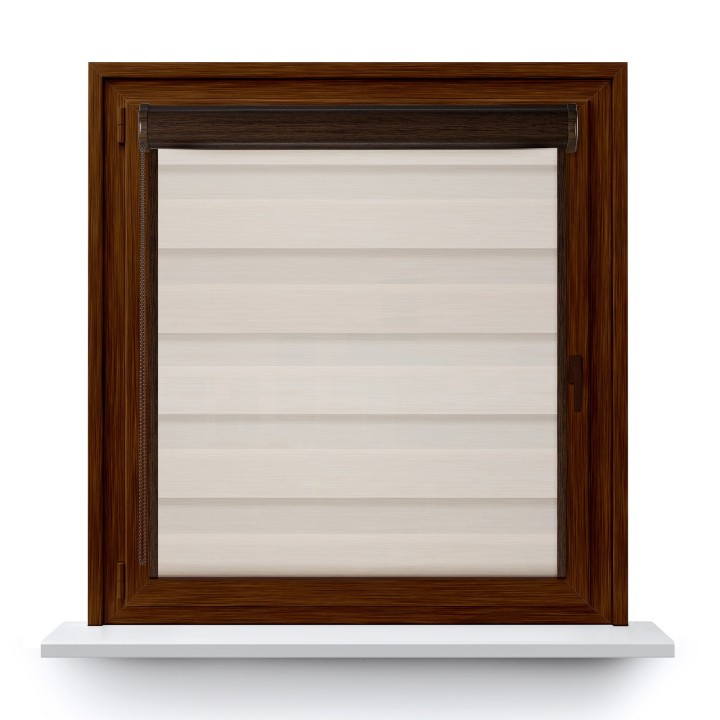 Roleta w kasecie PCV Dzień Noc Przyciemniająca Olivia z prowadnicą Olivia 03