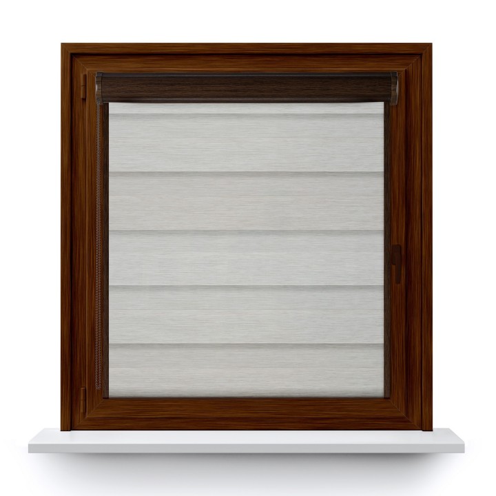 Roleta w kasecie PCV Dzień Noc Przyciemniająca Olivia z prowadnicą Olivia 05