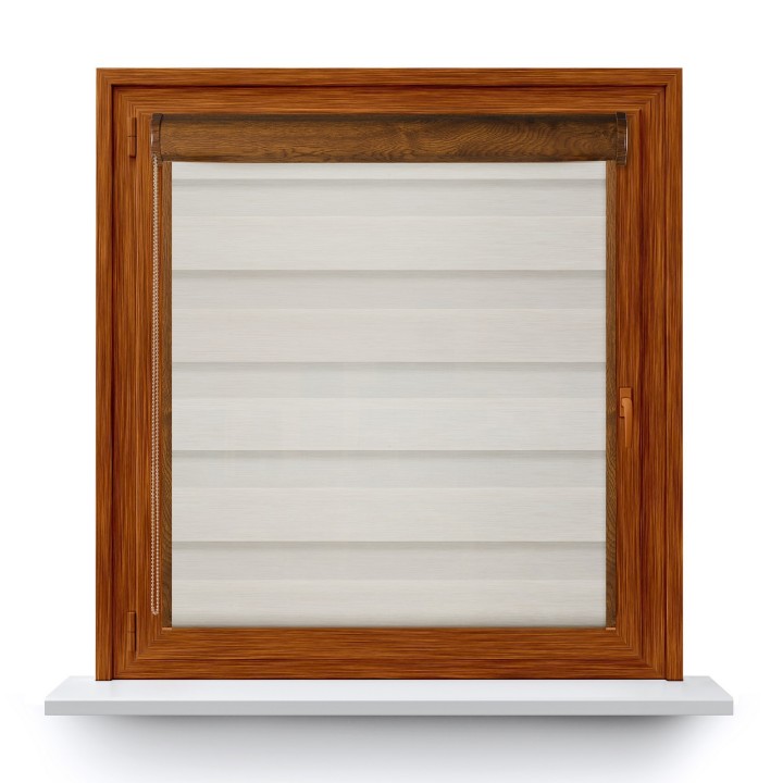 Roleta w kasecie PCV Dzień Noc Przyciemniająca Olivia z prowadnicą Olivia 02