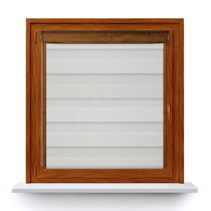 Roleta w kasecie PCV Dzień Noc Przyciemniająca Olivia z prowadnicą Olivia 04