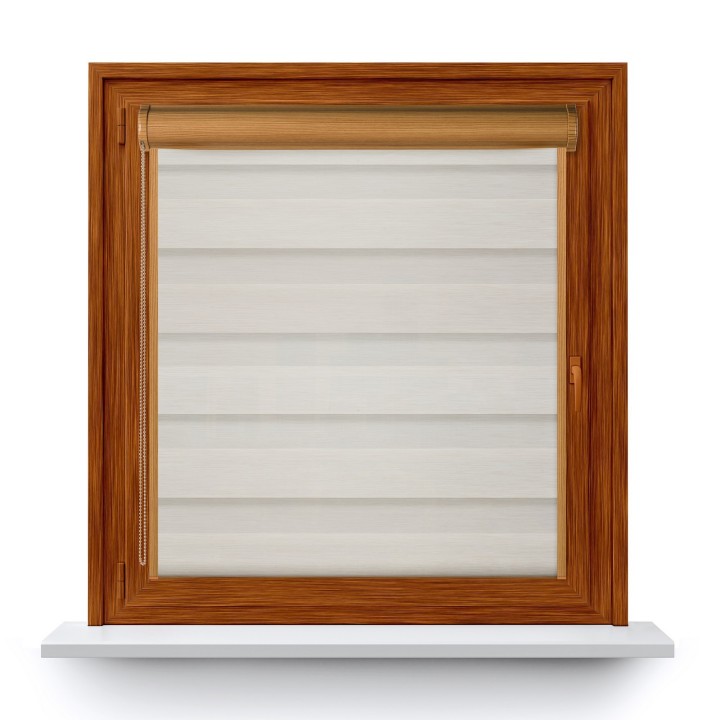 Roleta w kasecie PCV Dzień Noc Przyciemniająca Olivia z prowadnicą Olivia 02