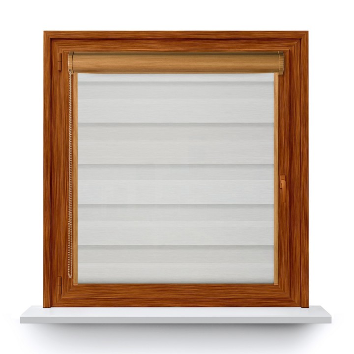 Roleta w kasecie PCV Dzień Noc Przyciemniająca Olivia z prowadnicą Olivia 04