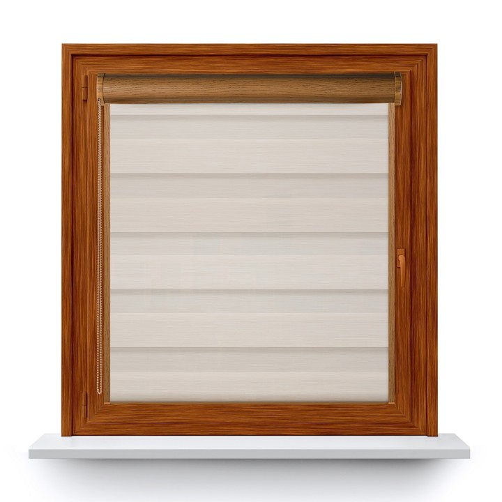 Roleta w kasecie PCV Dzień Noc Przyciemniająca Olivia z prowadnicą Olivia 03