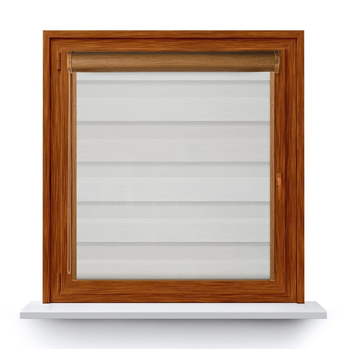 Roleta w kasecie PCV Dzień Noc Przyciemniająca Olivia z prowadnicą Olivia 04