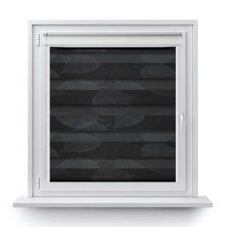 Roleta w kasecie PCV Dzień Noc Przyciemniająca Romance z prowadnicą Czarna 1097