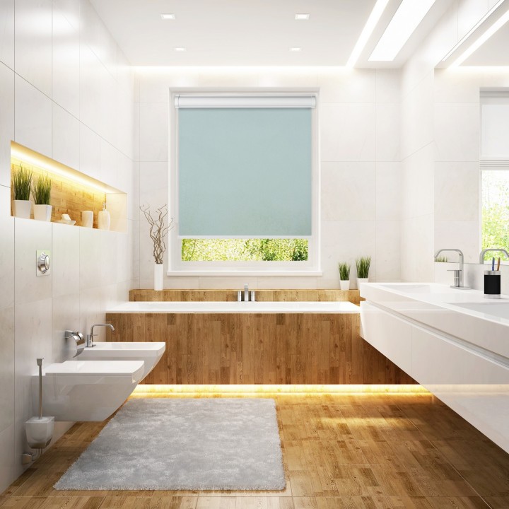 Roleta w kasecie PCV Gładka Przyciemniająca Termo Zaciemniająca bez prowadnic Miętowa 843