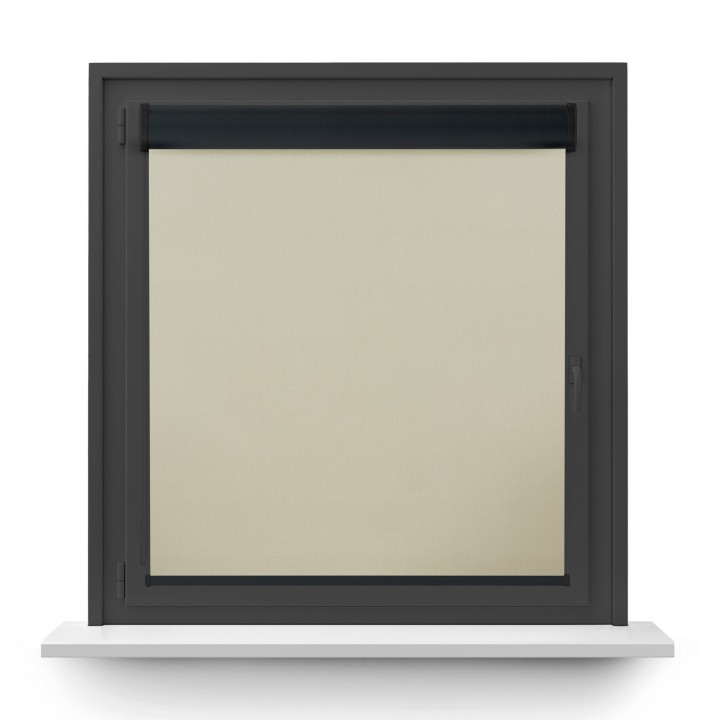 Roleta w kasecie PCV Gładka Przyciemniająca Termo Zaciemniająca bez prowadnic Beżowa 7686