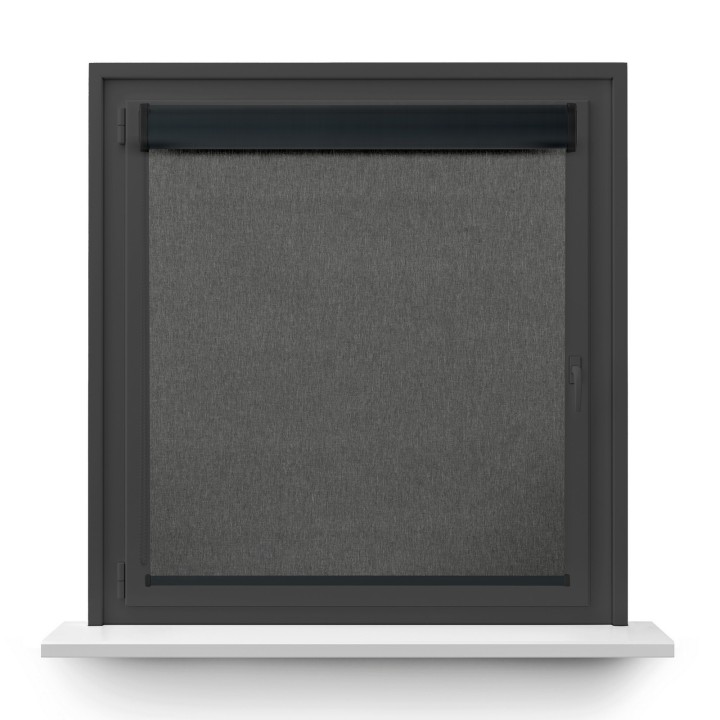 Roleta w kasecie PCV Gładka Przyciemniająca Termo Zaciemniająca bez prowadnic Szara 842