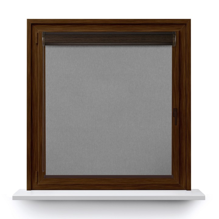 Roleta w kasecie PCV Gładka Przyciemniająca Termo Zaciemniająca bez prowadnic Szara 505