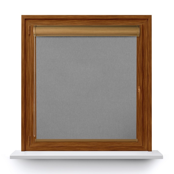 Roleta w kasecie PCV Gładka Przyciemniająca Termo Zaciemniająca bez prowadnic Szara 505