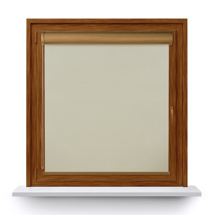 Roleta w kasecie PCV Gładka Przyciemniająca Termo Zaciemniająca bez prowadnic Beżowa 7686