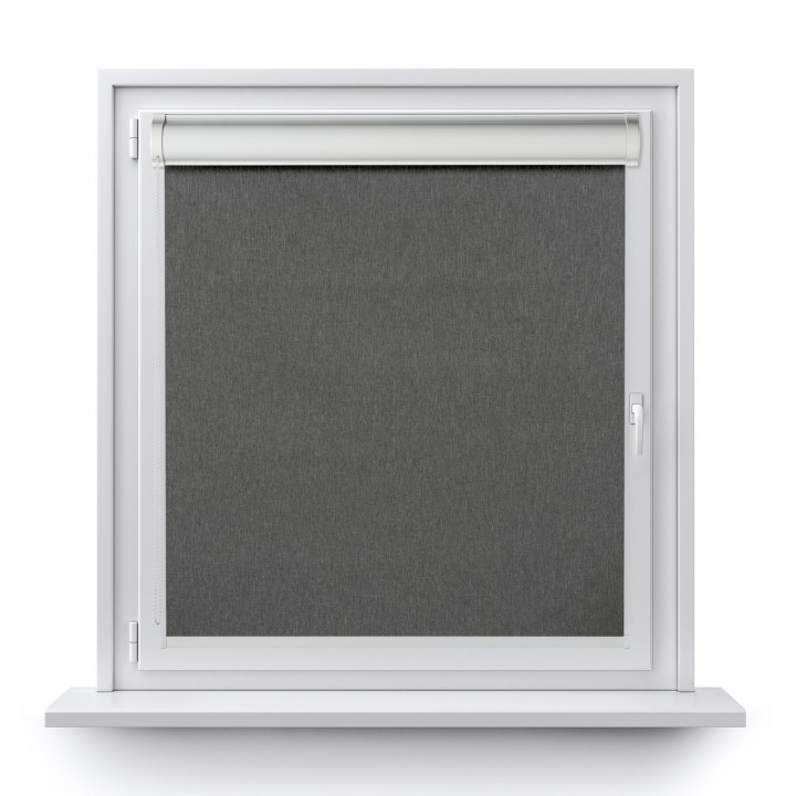 Roleta w kasecie PCV Gładka Przyciemniająca Termo Zaciemniająca bez prowadnic Szara 842