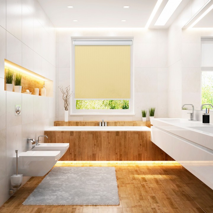 Roleta w kasecie PCV Gładka Przyciemniająca Royal bez prowadnic Kremowa 800