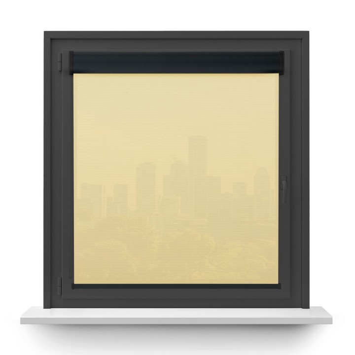 Roleta w kasecie PCV Gładka Przyciemniająca Royal bez prowadnic Kremowa 800