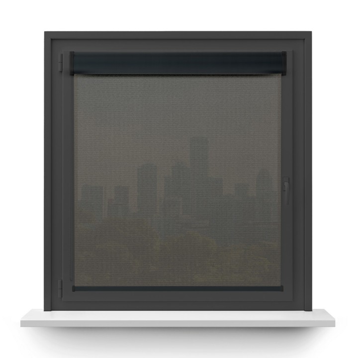 Roleta w kasecie PCV Gładka Przyciemniająca Royal bez prowadnic Szara 817