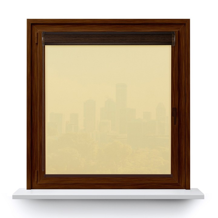 Roleta w kasecie PCV Gładka Przyciemniająca Royal bez prowadnic Kremowa 800