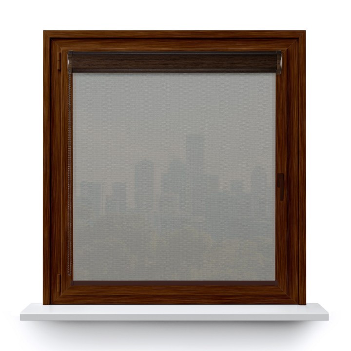 Roleta w kasecie PCV Gładka Przyciemniająca Royal bez prowadnic Popielata 815