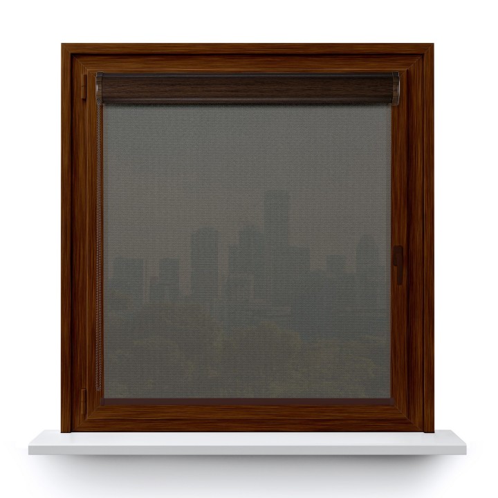 Roleta w kasecie PCV Gładka Przyciemniająca Royal bez prowadnic Szara 817