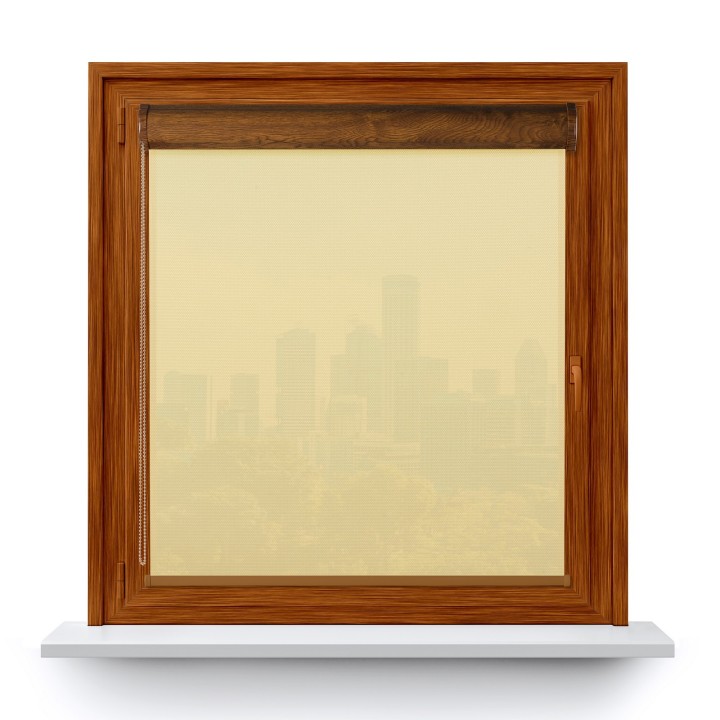 Roleta w kasecie PCV Gładka Przyciemniająca Royal bez prowadnic Kremowa 800